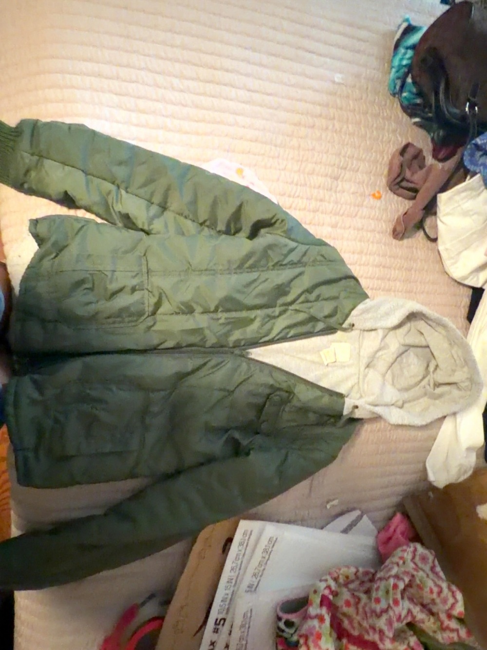 Roxy Olive Green Hooded Women's Puffer Jacket